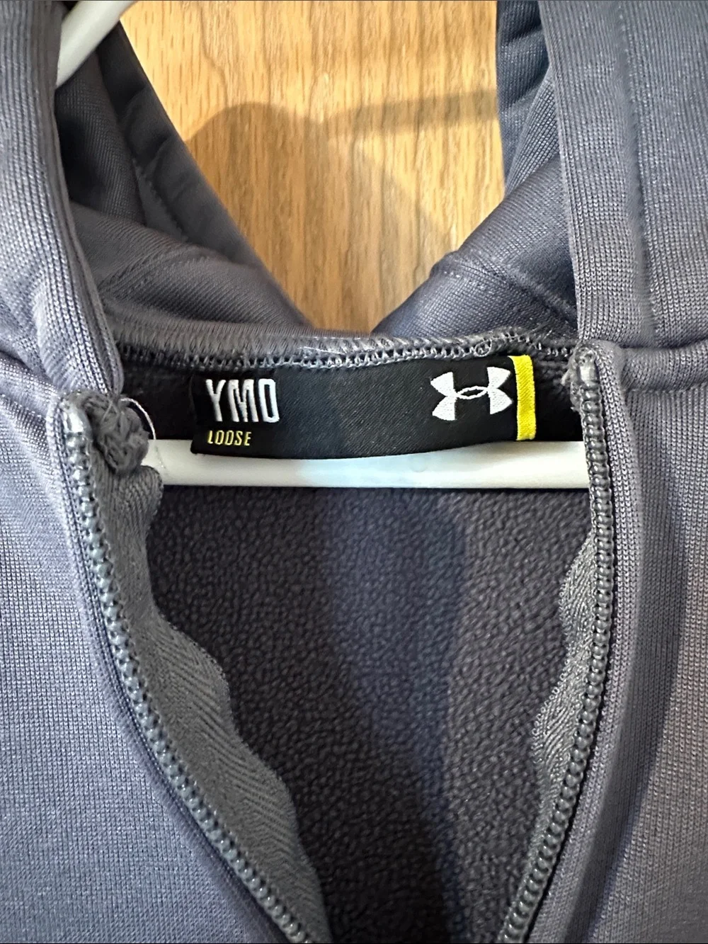 Under Armour Kids Gray & Black Full-Zip Hoodie with Logo